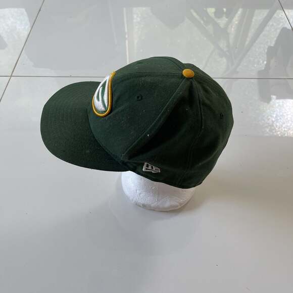 Green Bay Packers Embroidered Logo Baseball Cap Hat Green Gold White - Picture 2 of 5